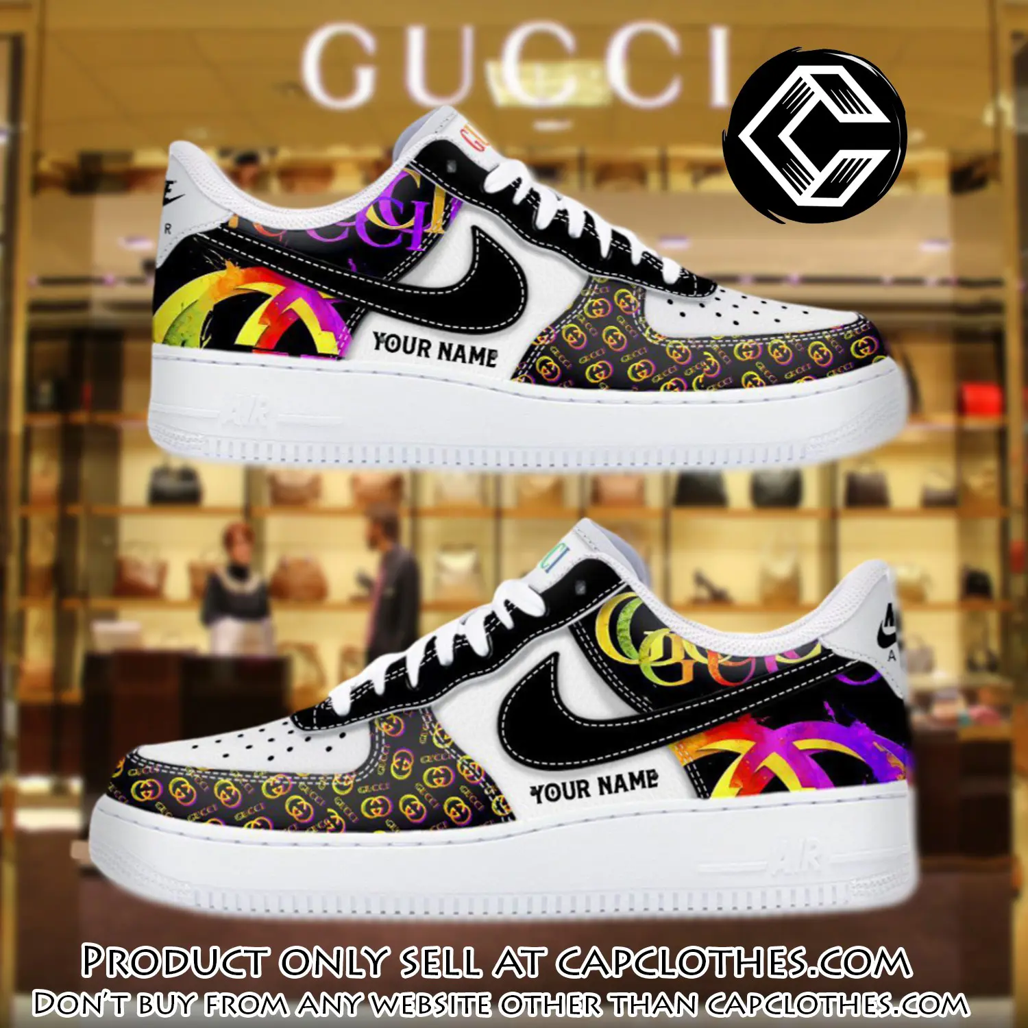 Personalized gucci luxury air force 1 sneakers limited af1 shoes oaf1010 cc3944453